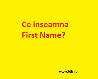 first name