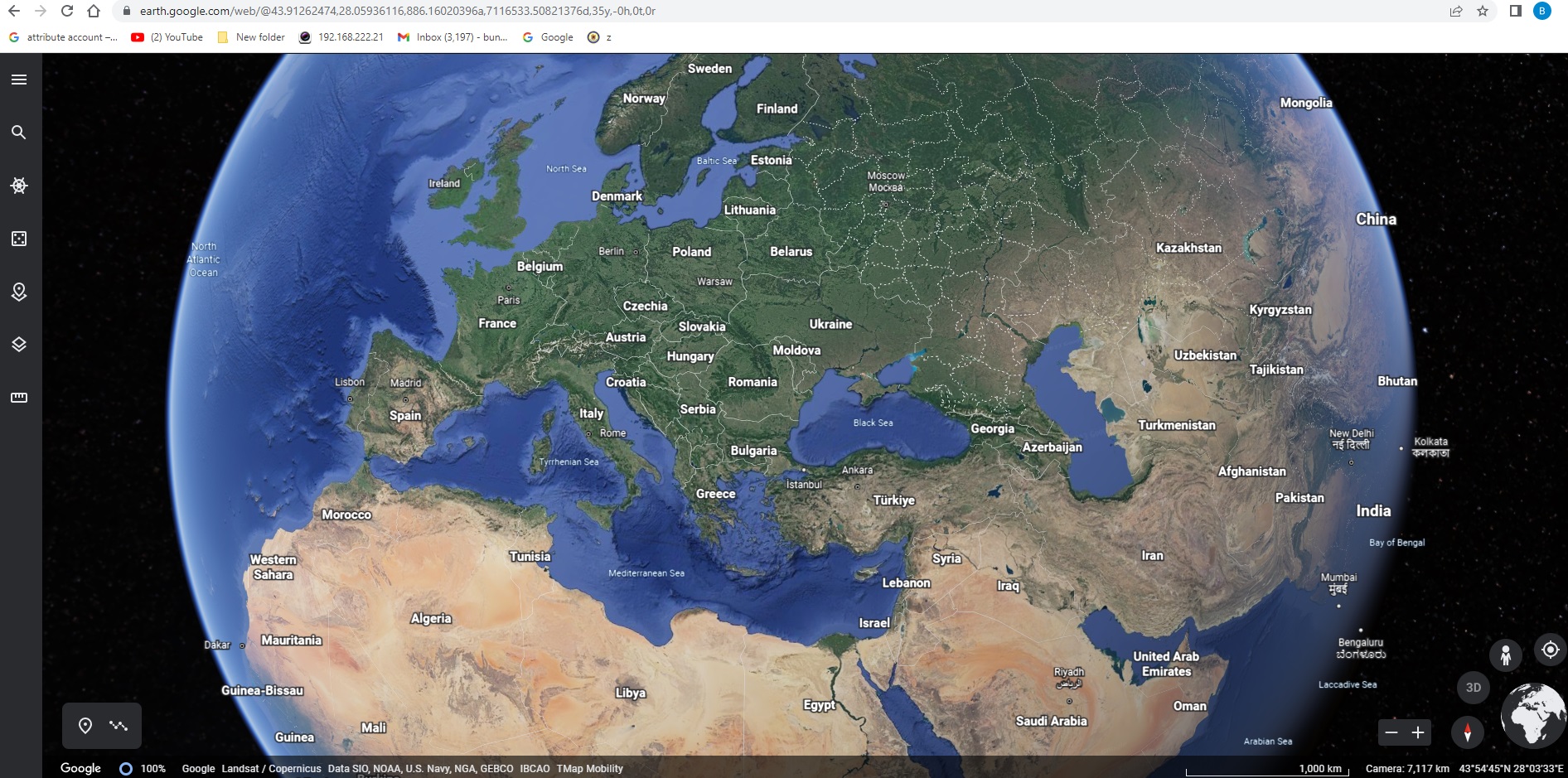 Vreau sa vad casa prin satelit cu google earth