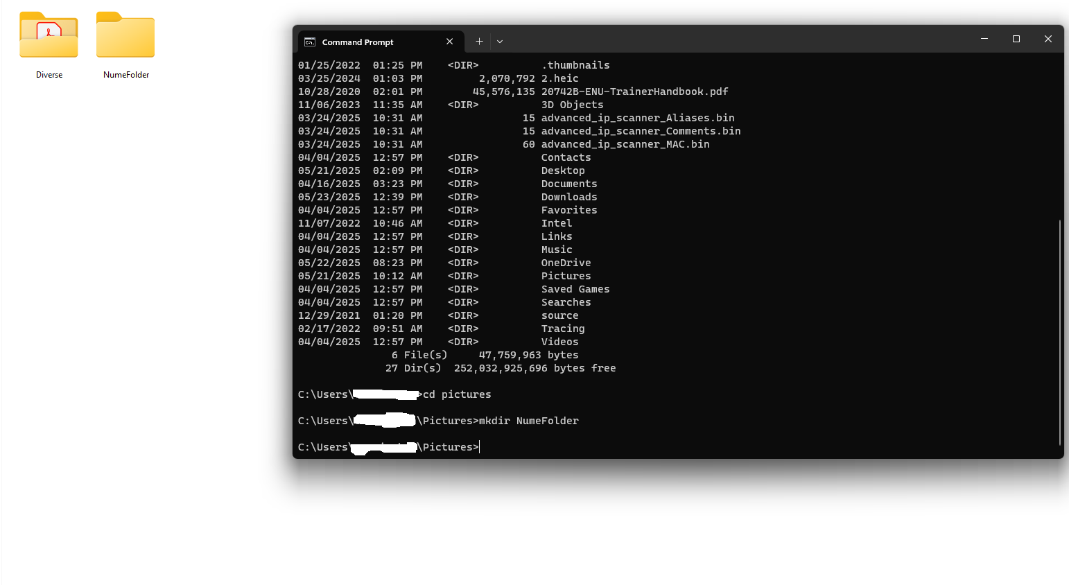 folder nou cmd