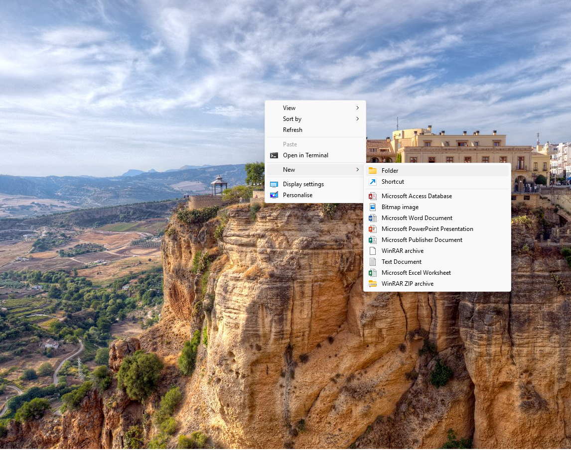 new-folder windows clasic